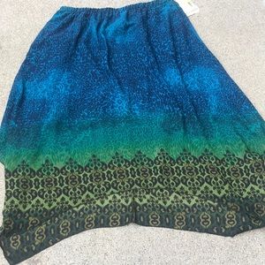 NWT gorgeous colorful skirt size 2x one world